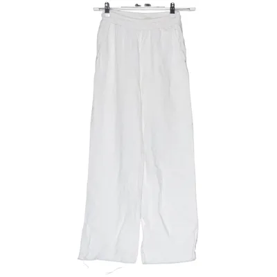 Pantalon (Blanc) de H&M Lin, Coton, Polyester