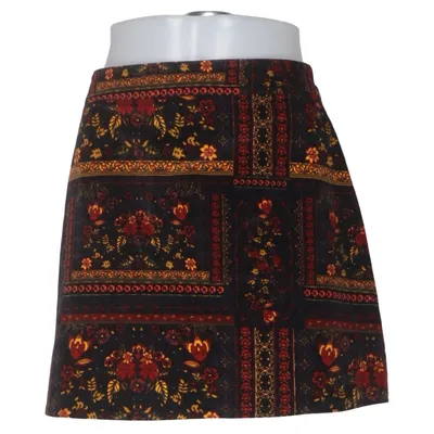 Rok (Zwart, Meerkleurig) van H&M Coachella Katoen, Elastaan