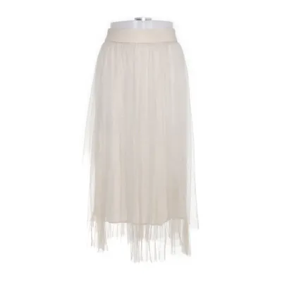 Skirt (Beige) from Miss Goodlife Elastane, Polyester, Viscose