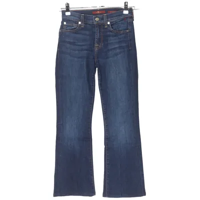 Spijkerbroek (Blauw) van 7 for All Mankind Katoen, Elastaan