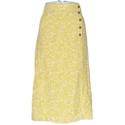 Skirt (Yellow, White) from Object Viscose