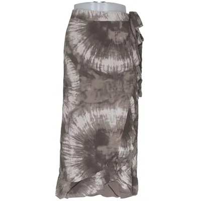 Wrap skirt (Gray, White) from Stajl
