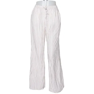 Pantalon de costume (Beige, Blanc) de Stradivarius Lin, Viscose