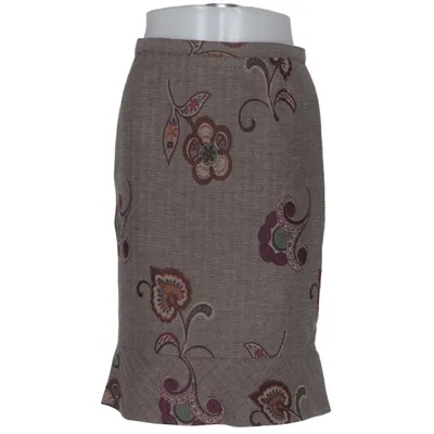 Jupe (Beige, Multicolore) de Caractère Polyamide, Polyester, Laine