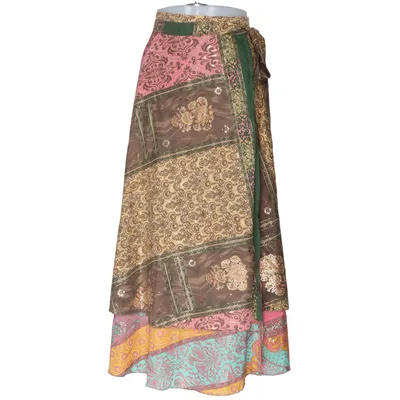 Wikkelrok (Roze, Geel, Meerkleurig) van H&H Polyester, Viscose