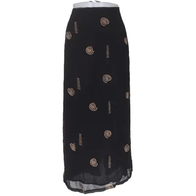 Jupe longue (Noir) de Machine Coton, Viscose
