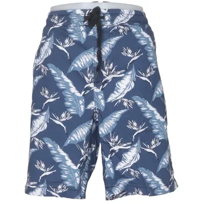 Badshorts (Blå, Vit) från Jeanswear Bomull, Elastan