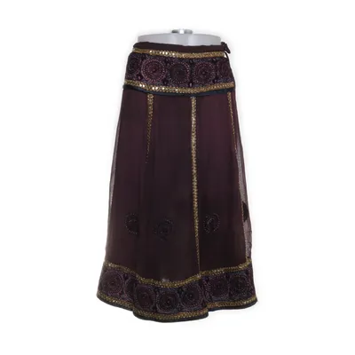 Skirt (Purple, Multicolored) from Jigsaw Cotton, Viscose