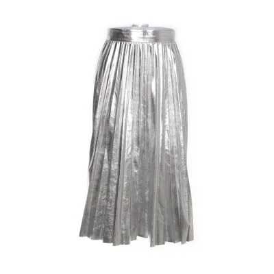 Långkjol (Silverfärgad) från Zara Woman Polyuretan