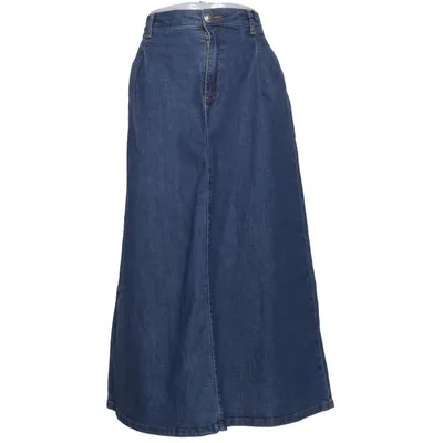 Jeansnederdel (Blå) fra More & More Bomuld, Elastan, Polyester
