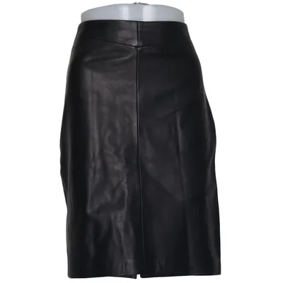 Leren rok (Zwart) van Soaked in Luxury Leer, Polyester