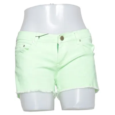 Denim shorts (Groen) van Place du Jour Katoen, Elastaan