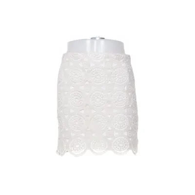 Skirt (White) from LCW Vision Cotton, Polyester, Viscose