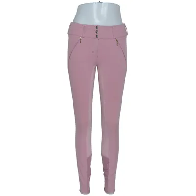 Ridbyxor (Rosa) från JH Collection by Hööks Elastan, Polyester, Viskos