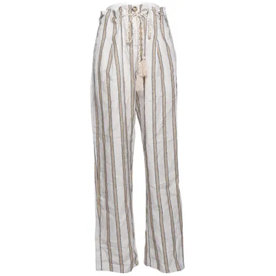 Palazzo pants (Beige, Blue, Yellow) from Stank Stockholm Acrylic, Cotton, Linen, Nylon, Viscose