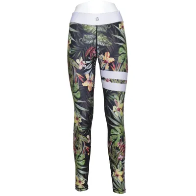 Sports tights (Black, Multicolored) from Stronger Elastane, Polyester