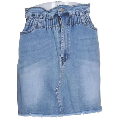 Jupe en jean (Bleu) de Hello Miss Coton, Élasthane