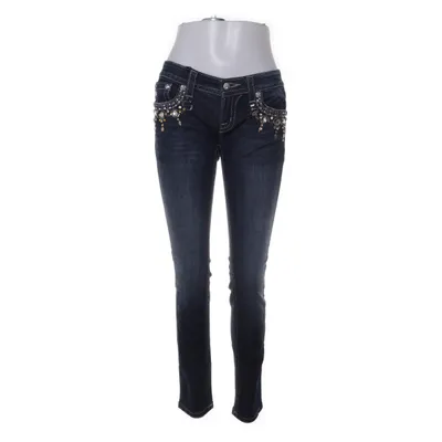Jeans (Blå) från Miss Me Bomull, Elastan