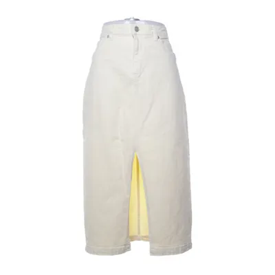 Jeansnederdel (Gul) fra Sisters Point Bomuld, Elastan, Polyester