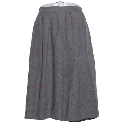 Nederdel (Grå, Flerfarvet) fra Raffiné Polyester, Uld