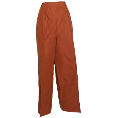 Palazzobyxor (Brun) från Lilysilk Linne, Silke