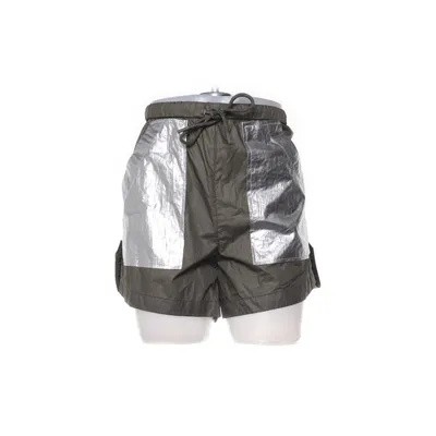 Shorts (Green, Silver) from Ganni Nylon