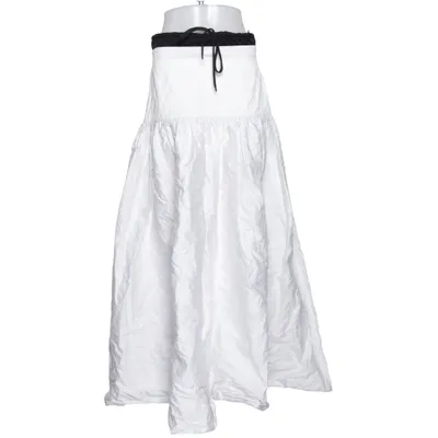 Maxi rok (Wit, Zwart) van H&M Studio Katoen, Metallvezel