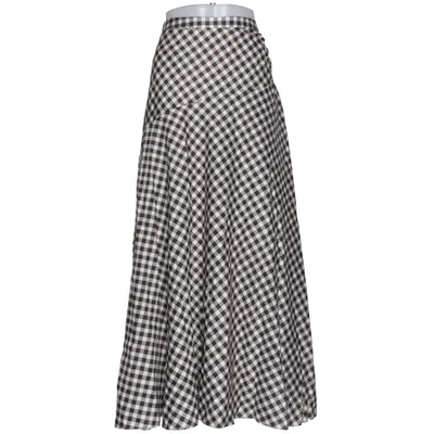 Långkjol (Brun, Vit) från Adoore Bomull, Lyocell