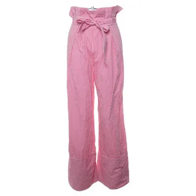 Palazzobyxor (Rosa, Vit) från Zara Basic Collection Bomull