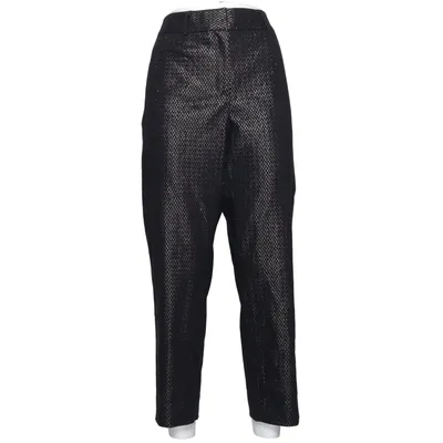 Pants (Black, Silver) from Un Jour Ailleurs Cotton, Polyamide