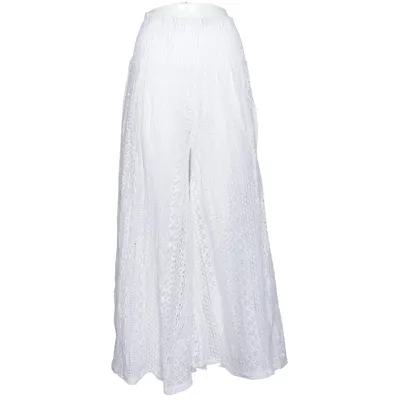 Pantalon patte d'éléphant (Blanc) de Mirelle Coton