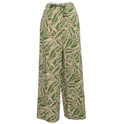Palazzo broek (Groen, Beige) van Essentials by Tchibo Elastaan, Viscose