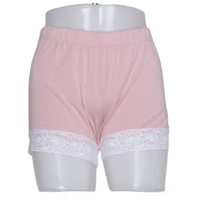 Pajama shorts (Pink, White) from Carina Elastane, Viscose