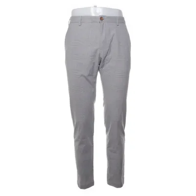 Suit pants (Gray, White) from Zara Man Elastane, Polyester, Viscose
