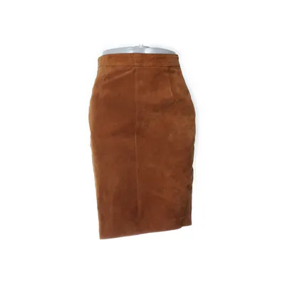 Jupe en cuir (Marron) de Jennifer Collection