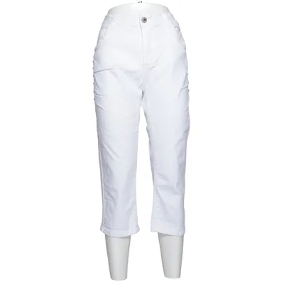 Driekwart broek (Wit) van Chica London Katoen, Elastaan