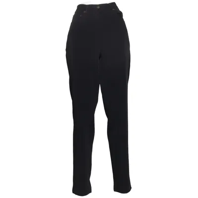 Pantalon (Noir) de Gazza Élasthane, Polyester