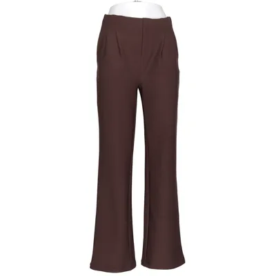 Pants (Brown) from Yu & Me Cotton, Elastane, Polyester