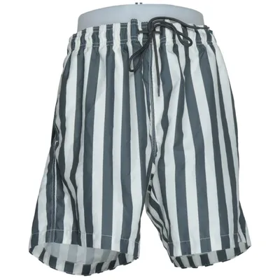 Badshorts (Grå, Vit) från H&M Polyester