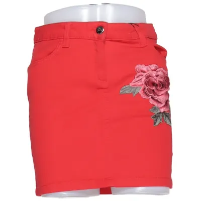 Denim skirt (Red) from Codentry Cotton, Elastane, Polyester