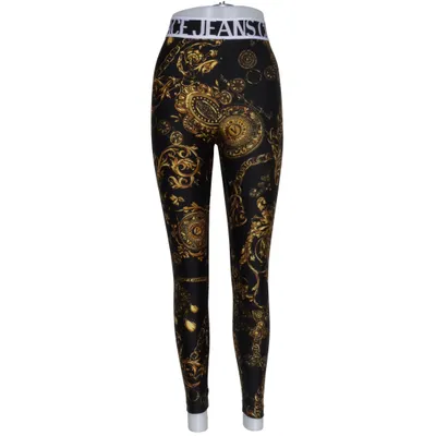 Leggings (Svart, Guldfärgad) från Versace Jeans Couture