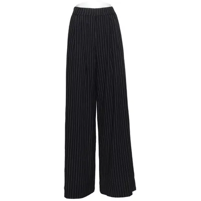 Pantalon patte d'éléphant (Noir, Blanc) de Lumina Élasthane, Polyester, Viscose