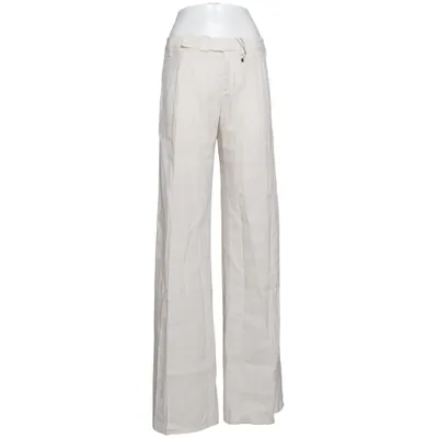 Palazzo pants (White) from Miss Sixty Collection Cotton, Elastane, Linen
