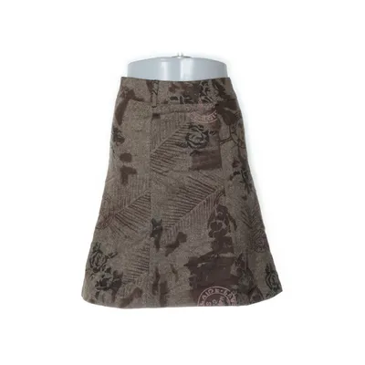 Kjol (Brun, Flerfärgad) från Heine Polyester, Silke, Ull