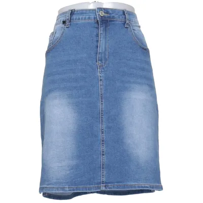 Jeansrock (Blau) von Seaside Baumwolle, Elasthan