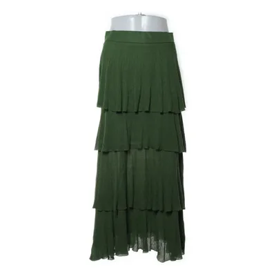 Långkjol (Grön) från Zara Knit Polyester, Viskos