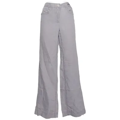 Pants (Gray) from Marc Cain Cotton, Linen