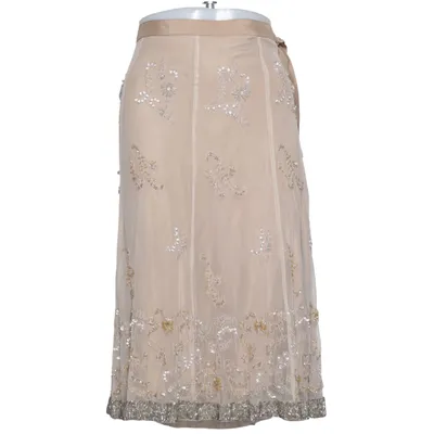 Skirt (Beige) from Just in Case Polyamide, Silk