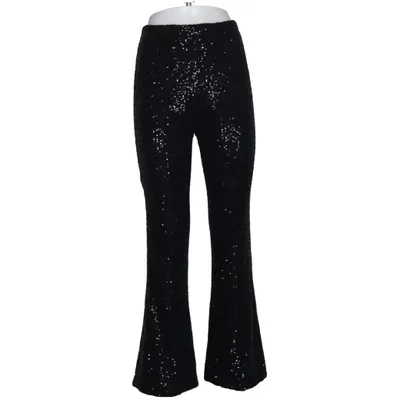Byxor (Svart, Silverfärgad) från H&M Elastan, Polyester