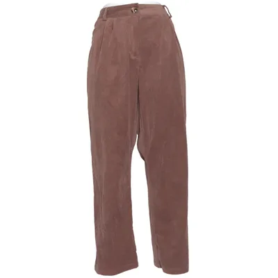 Corduroy pants (Brown) from Regular Polyester